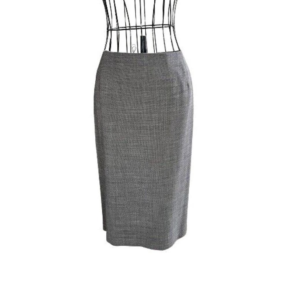 FINITY STUDIO Queen Of Sheba Fully Lined Wool Blend Pencil Skirt in Gray SZ 14